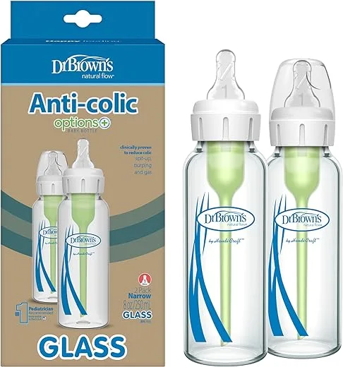 Brown's Natural Flow Anti-Colic Options+ Narrow Glass Baby