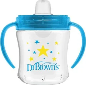 Dr. Brown's Transition Sippy Cup with Soft Spout - Blue - 6oz - 6m+
