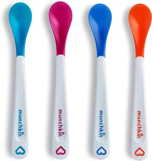 Munchkin® White Hot® Safety Baby Spoons BPA Free 4 Pack Polypropylene | Babyz Corner