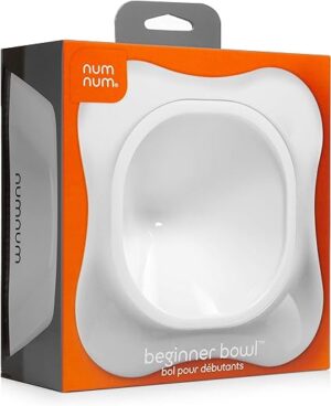 NumNum Beginner Bowl | BPA Free Silicone | Baby Led Weaning Bowl for Kids Ages 6 Months+