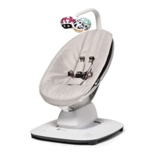 4moms MamaRoo Multi-Motion Baby Swing, Bluetooth Enabled with 5 Unique Motions, Grey
