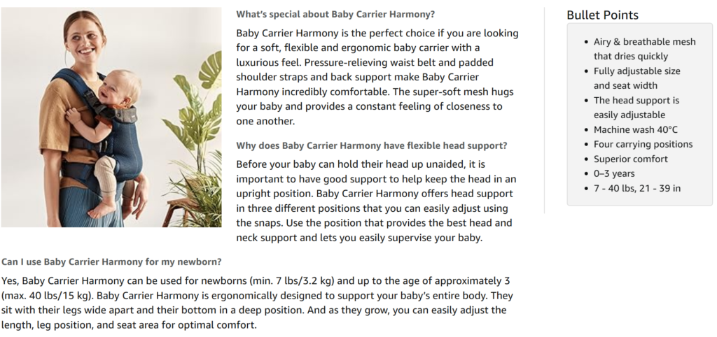BabyBjörn Baby Carrier Harmony