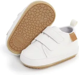 Baby Boys Girls Shoes Non-Slip Rubber Sole High-Top PU Leather Sneakers Infant First Walking Shoes Toddler Crib Shoes Newborn Loafers Flats | Babyz Corner
