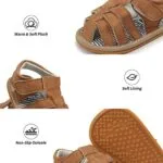Baby Girl Boy Sandals Premium Soft Anti-Slip Sole Infant Baby Sandals Summer Casual Beach Shoes Bowknot Princess Dress Flats Prewalker First Walker Shoes | Babyz Corner