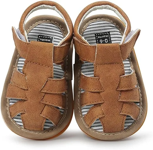 Baby Girl Boy Sandals Premium Soft Anti-Slip Sole Infant Baby Sandals Summer Casual Beach Shoes Bowknot Princess Dress Flats Prewalker First Walker Shoes | Babyz Corner