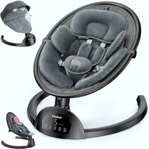 BabyBond Baby Swings for Infants with Bluetooth and Music Speaker and 3 Seat Positions
