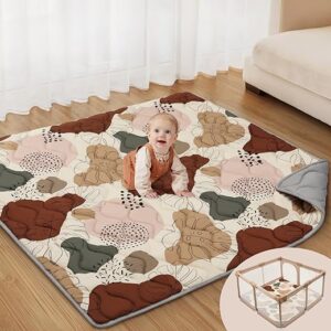 Soft Baby Play Mats - Size 50x50 with Thick Soft Padding