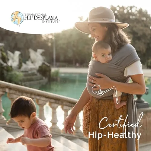 Boba Baby Wrap Carrier - Original Baby Carrier Wrap Sling for Newborns - Baby Wearing Essentials - Newborn Wrap Swaddle Holder Newborn to Toddler Infant Sling Grey | Babyz Corner