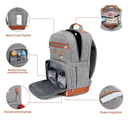 Diaper Bag Backpack Diaper Bag for BabyLarge Capacity with Insulated Pockets Multifunctional Baby Bags Backpack for Girls Boys Waterproof Diaper Bags for Mama Maternity Travel | Babyz Corner