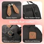 Dikaslon Diaper Bag Backpack with Portable Changing Pad Pacifier Case and Stroller Straps Large Unisex Baby Bags for Boys Girls Multipurpose Travel Back Pack Moms Dads Black | Babyz Corner