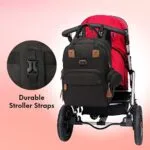 Dikaslon Diaper Bag Backpack with Portable Changing Pad Pacifier Case and Stroller Straps Large Unisex Baby Bags for Boys Girls Multipurpose Travel Back Pack Moms Dads Black | Babyz Corner