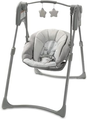 Graco Slim Spaces™ Compact Baby Swing, Reign