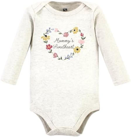 Hudson Baby Girls Cotton Long-Sleeve Bodysuits - Babyz Corner