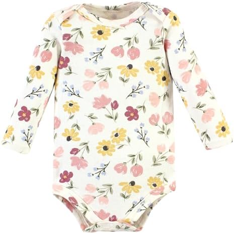 Hudson Baby Girls Cotton Long-Sleeve Bodysuits - Babyz Corner