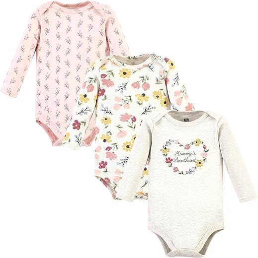 Hudson Baby Girls Cotton Long-Sleeve Bodysuits - Babyz Corner