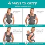 Infantino Flip Advanced 4-in-1 Carrier - Ergonomic convertible face-in and face-out front and back carry for newborns and older babies 8-32 lbs | Babyz Corner