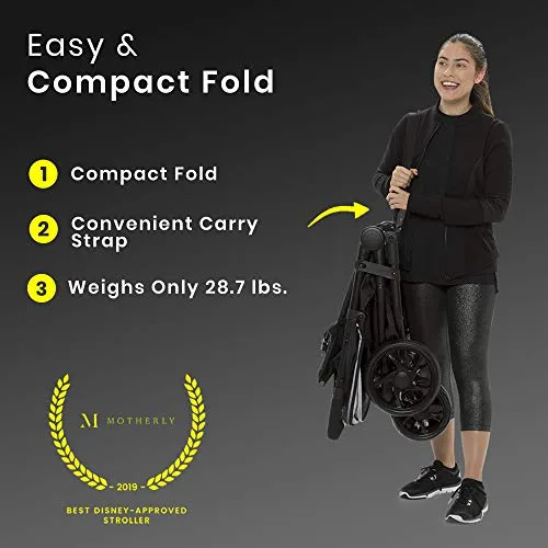 Jeep Destination Ultralight Side x Side Double Stroller Midnight | Babyz Corner