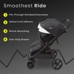 Jeep Destination Ultralight Side x Side Double Stroller Midnight | Babyz Corner