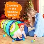 Kids Play Tunnel Tent for Toddlers Colorful Pop Up Crawl Tunnel Toy for Baby or Pet with Breathable Mesh Collapsible Gift for Boy and Girl Play Tunnel Indoor and Outdoor Game | Babyz Corner