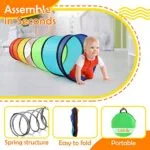 Kids Play Tunnel Tent for Toddlers Colorful Pop Up Crawl Tunnel Toy for Baby or Pet with Breathable Mesh Collapsible Gift for Boy and Girl Play Tunnel Indoor and Outdoor Game | Babyz Corner