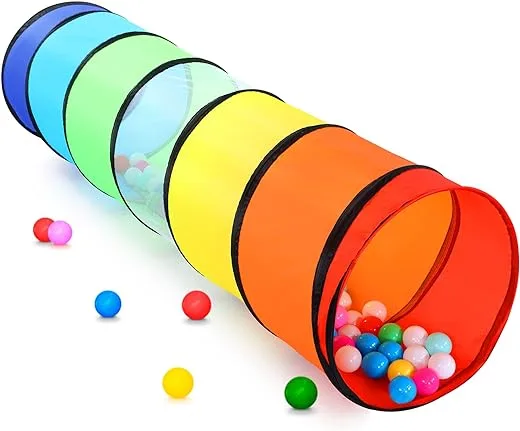 Kids Play Tunnel Tent for Toddlers Colorful Pop Up Crawl Tunnel Toy for Baby or Pet with Breathable Mesh Collapsible Gift for Boy and Girl Play Tunnel Indoor and Outdoor Game | Babyz Corner