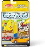 Melissa Doug On the Go Water Wow Reusable Water-Reveal Activity Pad - Vehicles - Stocking Stuffers Mess Free Coloring Books For Toddlers Ages 3+ Travel Toys Multicolor | Babyz Corner