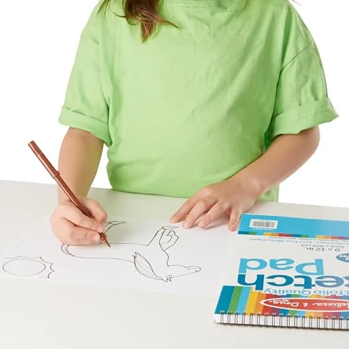 Melissa Doug Sketch Pad 9 x 12 Inches - 50 Sheets 2-Pack - FSC Certified | Babyz Corner
