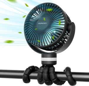 Momcozy Portable Fan, 8000mAh, 27H Ultra-long Battery Life with 4 Speed 360°Rotate
