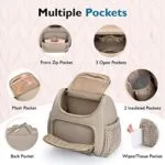 mommore Diaper Bag Small Diaper Backpack Stylish Newborn Baby Mini Maternity Bags Travel Backpacks with Insulated Pockets Changing Pad Stroller Straps | Babyz Corner