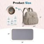 mommore Diaper Bag Small Diaper Backpack Stylish Newborn Baby Mini Maternity Bags Travel Backpacks with Insulated Pockets Changing Pad Stroller Straps | Babyz Corner