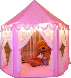 Pink Princess Play Tent for Girls