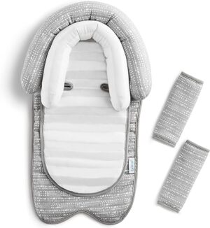 Munchkin® Brica® XtraGuard™ Head Support & Strap Cover for Baby Car Seats with Silver-Ion Technology, Dots