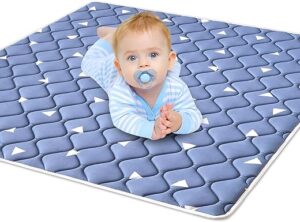 Baby Play Mat with Premium Foam 50" X 50", Thicker One-Piece Crawling Mat for Floor & Non-Slip - Machine Washable