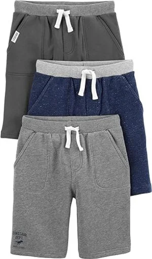 Simple Joys by Carter's Boys Knit Shorts, Pack of 3