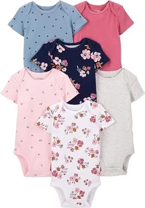 Simple Joys by Carters baby-girls 6-pack Short-sleeve BodysuitBodysuit | Babyz Corner