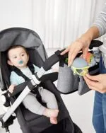 Skip Hop Pacifier Holder Grab Go Grey Melange | Babyz Corner