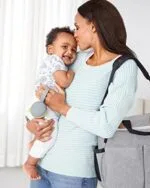 Skip Hop Pacifier Holder Grab Go Grey Melange | Babyz Corner