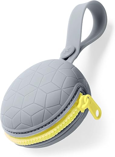 Skip Hop Pacifier Holder, Grab & Go, Grey Melange - Babyz Corner