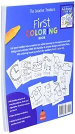 The Creative Toddlers First Coloring Book Ages 1-3 100 Everyday Things and Animals to Color and Learn | For Toddlers and Kids ages 1 2 3 US Edition | Babyz Corner