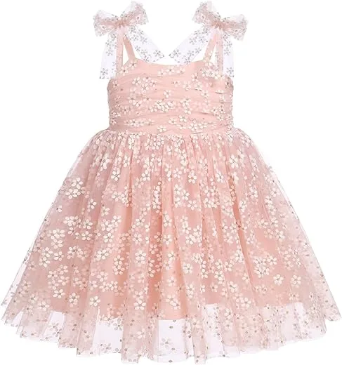 Baby Girls Tutu Dress Summer Sleeveless Backless Princess Birthday Party Dresses Sequin Ruffle Tulle Bowknot Sundress | Babyz Corner