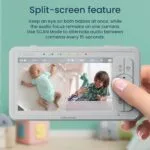 Babysense 5 HD Split-Screen Baby Monitor Video Baby Monitor with 2 Cameras and Audio Night Light 960ft Range Two-Way Audio 4X Zoom Night Vision 4000mAh Battery | Babyz Corner