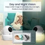 Babysense 5 HD Split-Screen Baby Monitor Video Baby Monitor with 2 Cameras and Audio Night Light 960ft Range Two-Way Audio 4X Zoom Night Vision 4000mAh Battery | Babyz Corner