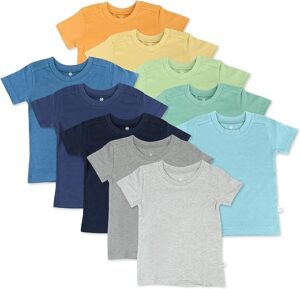 Multipack Short Sleeve T-Shirts Made with 100% Organic Cotton