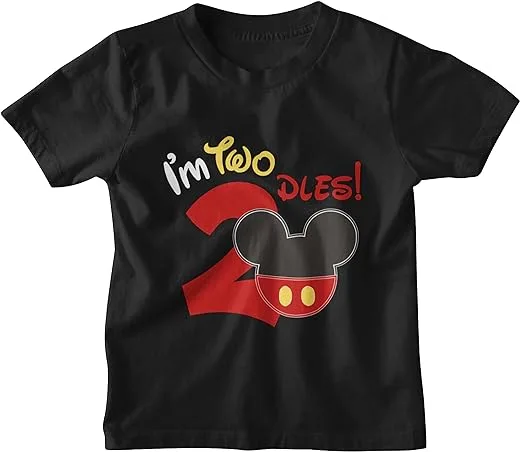 Luke and Lulu 2nd Birthday Shirt Boy - Mouse Themed Birthday Boy Shirt 2 - Premium 2nd Birthday Outfit Boy - Two Shirt | Babyz Corner