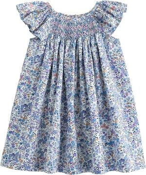 Girls Casual Floral Print Dress