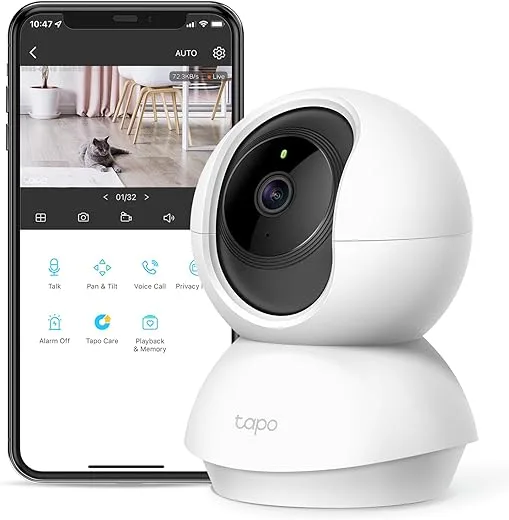 TP-Link Tapo PanTilt Security Camera for Baby Monitor Pet Camera w Motion Detection 1080P 2-Way Audio Night Vision Cloud SD Card Storage Works with Alexa Google Home | Babyz Corner