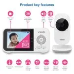 VTech VM819 Baby Monitor 28 Screen Night Vision 2-Way Audio Temperature Sensor and Lullabies Secure Transmission No WiFi | Babyz Corner