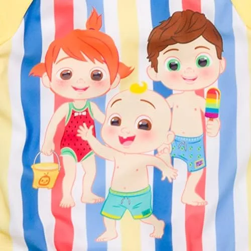 CoComelon Tomtom Yoyo JJ One Piece Bathing Suit Infant to Toddler
