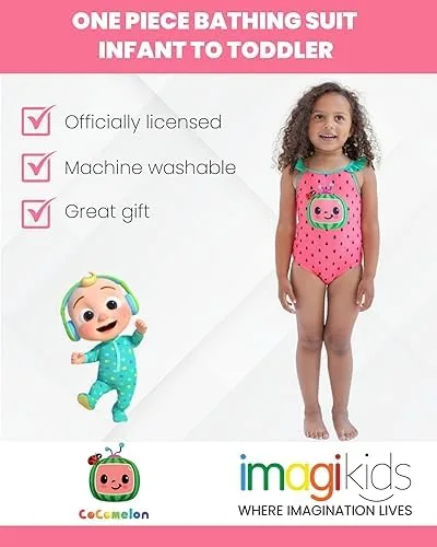 CoComelon Tomtom Yoyo JJ One Piece Bathing Suit Infant to Toddler