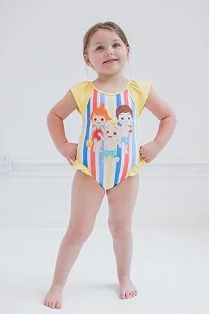 CoComelon Tomtom Yoyo JJ One Piece Bathing Suit Infant to Toddler